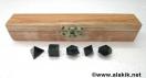 Blood stone 5pcs Geometry set with Wooden Box
